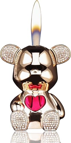 DAXXIN Lindos accesorios encendedores, compactos y portátiles de dibujos animados, llaveros geniales, encendedor de llama suave, regalos únicos para