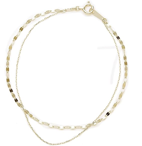 L&CO K10イエローゴールドブレスレット エルアンドコー L&Co. K10チェーンブレスレット （イエロー