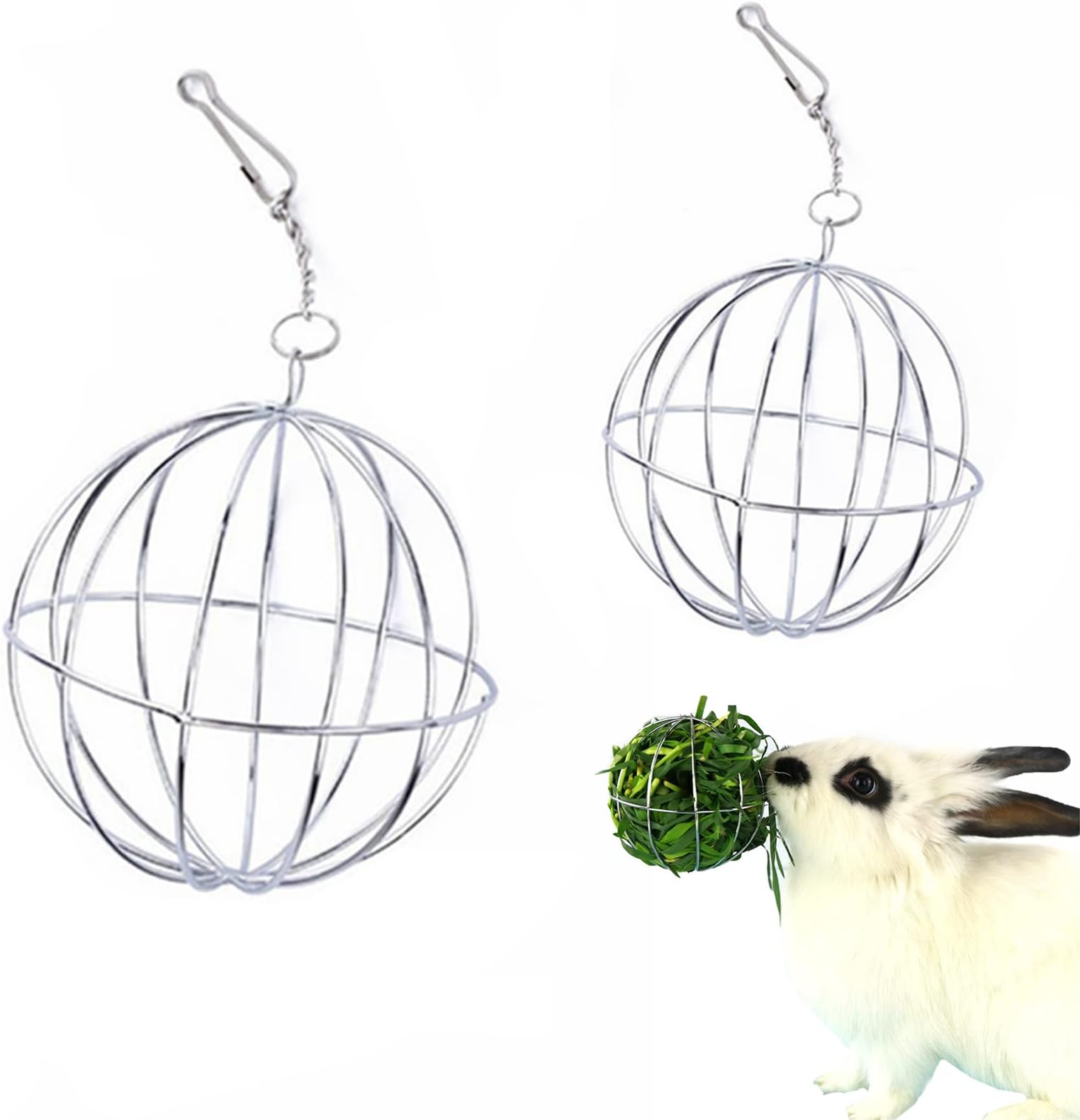 Trixie Hay Manger, Hanging, With Lid, Metal, 20 × 18 × 12 Cm, Black