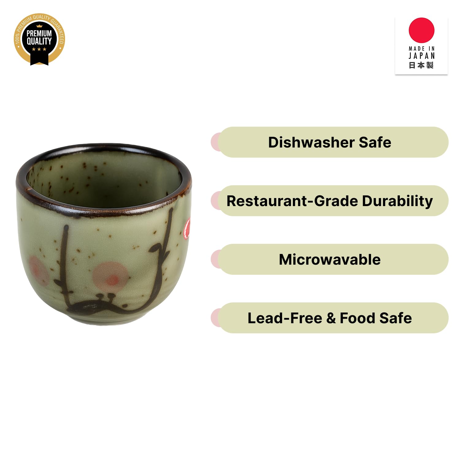 Mount Fuji Glass Sake Cup | Traditional Japanese Sake Glass
