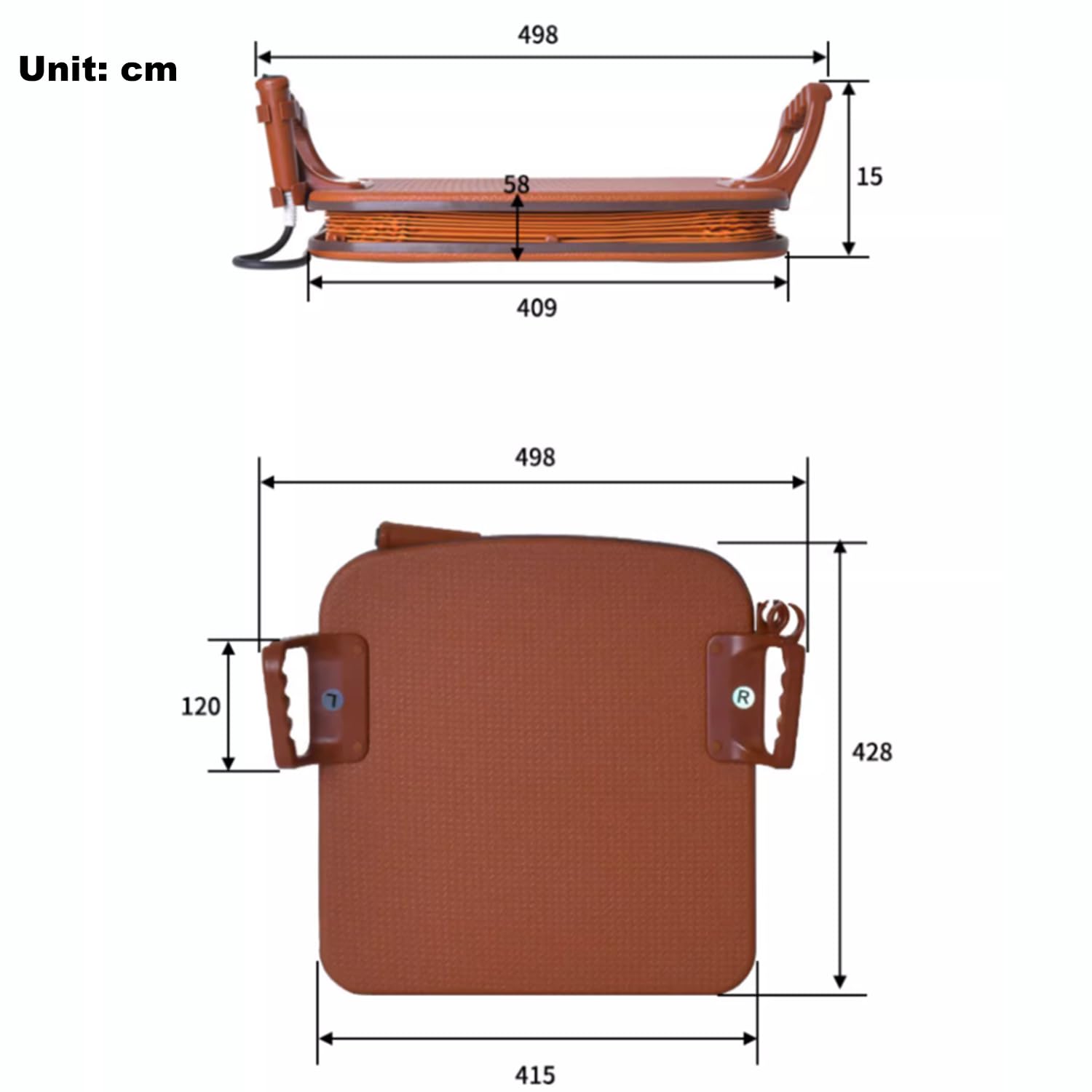 Silla de Apoyo para levantarse del sofá con elevación eléctrica, cojín de sofá con Ayuda de elevación, Silla de Apoyo portátil para Personas Mayores discapacitadas.
