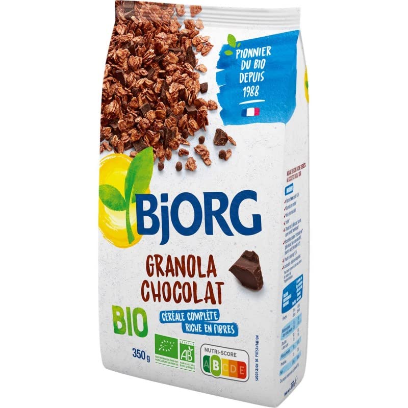 BJORG - Granola Chocolat 350G - Lot De 3 - Vendu Par Lot