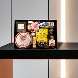 Cesta de Presente da Amizade Sem Álcool Com Suco Mulher Mãe Chefe Colaborador Funcionário