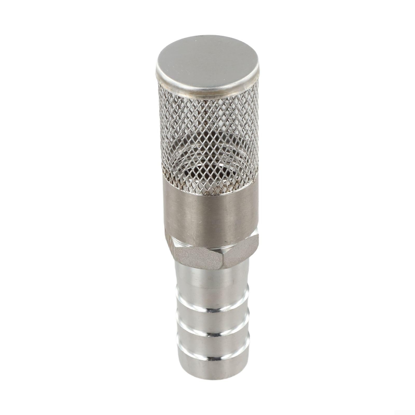 1,9 cm Schlauchstutzen Filtersieb aus Edelstahl 304 mit Netz für Kraftstoffgas und Pumpenrohr, passend für 19 20 mm Schlauch (19 mm)