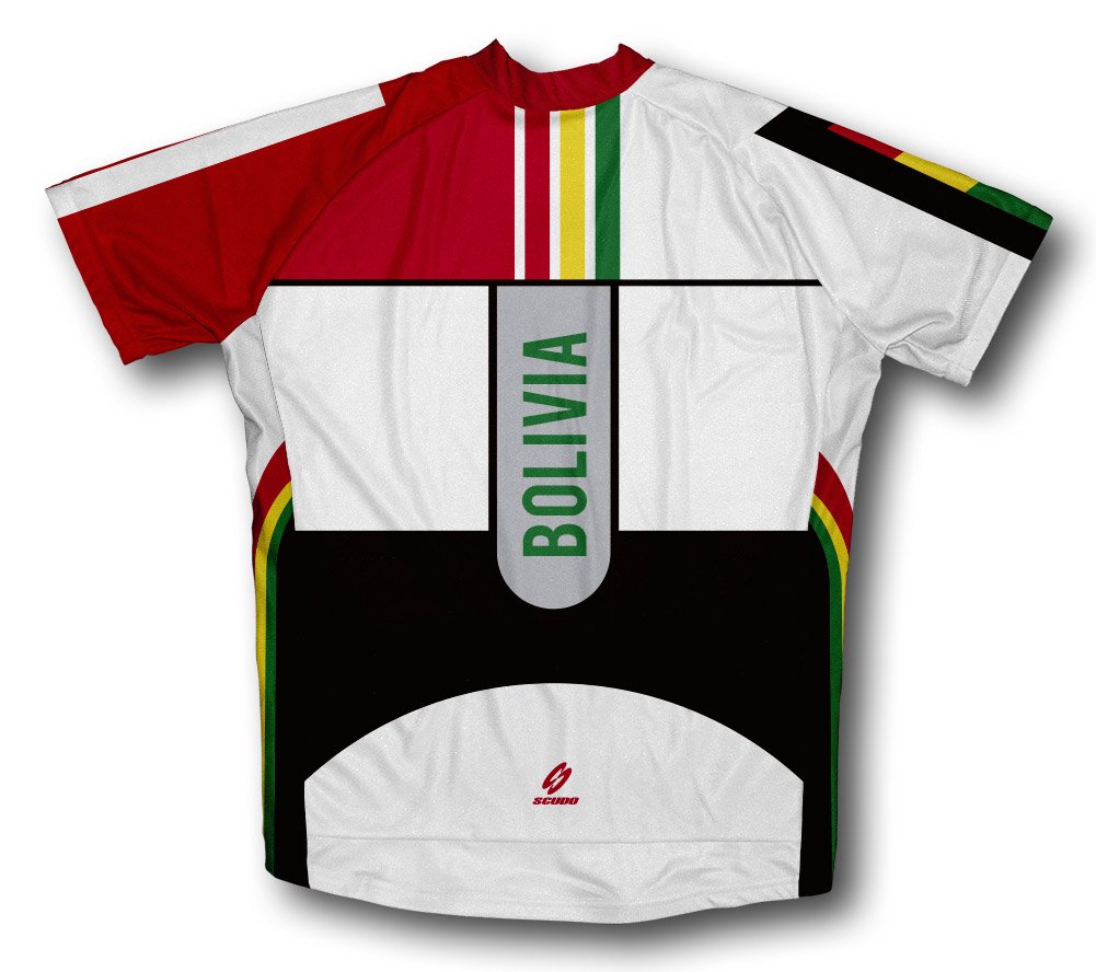 ScudoPro Bolivia Short Sleeve Cycling Jersey for Men - Size 3XL White