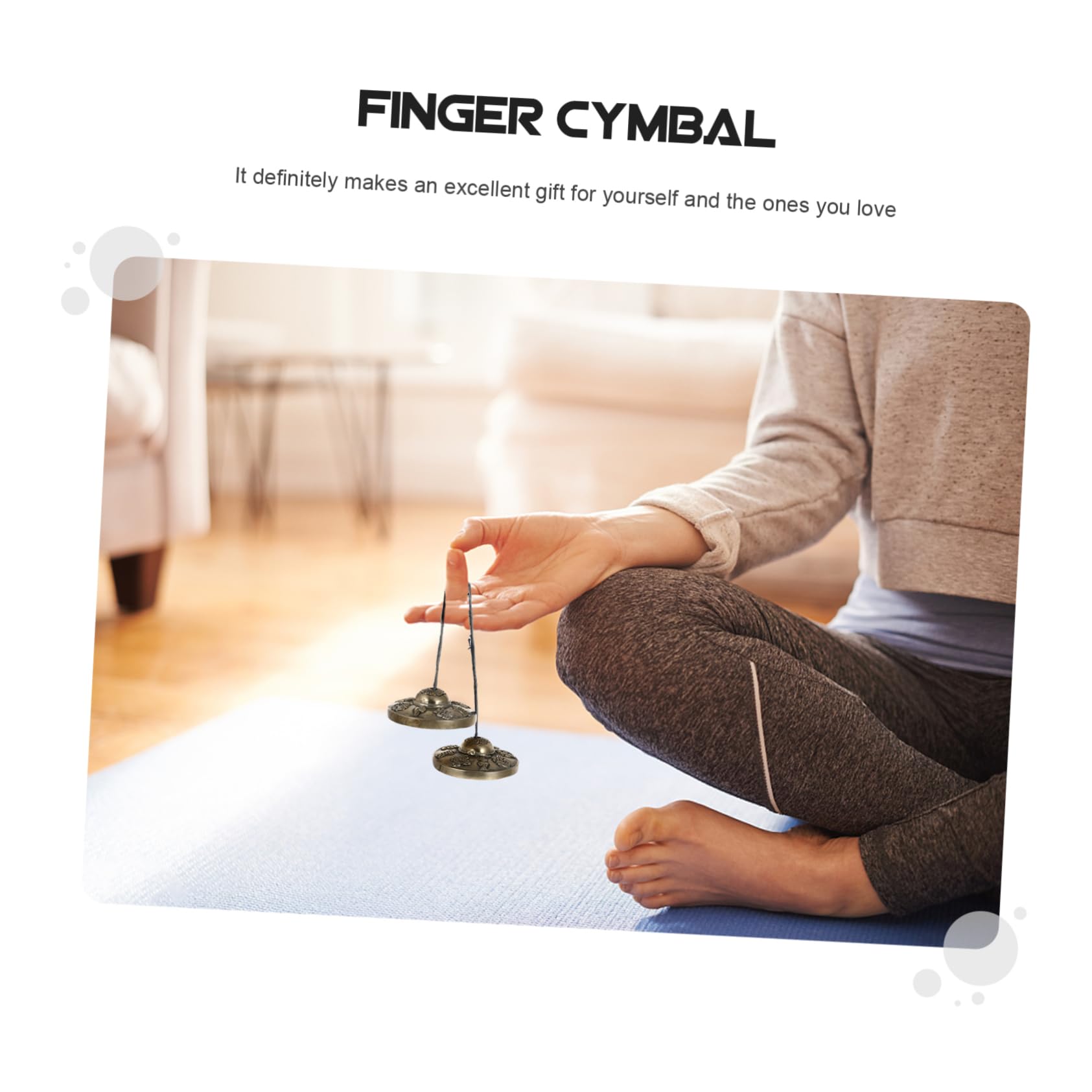 VICASKY Beckenglocke aus Reinem Kupfer Handgefertigt Meditationsglocke Yogaglocke Kupfer Schlaginstrument Perkussionsinstrument für Achtsamkeitsübungen Klangheilung