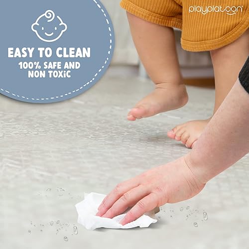 Miniatura 9 de Play Platoon Alfombrillas de juego para niños grandes no tóxicas para piso, 9 azulejos, 72 x 72 pulgadas, azulejos de espuma extra gruesos,