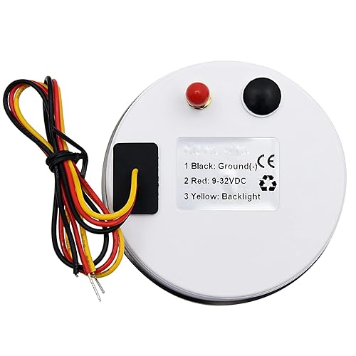 Miniatura 20 de KAOLALI Tachometer Gauge Waterproof 85mm 3-3/8" Tachometer Automotive Replacement Tachometers 0-8000 RPM Tacometro Meter for Car Auto Boat Truck