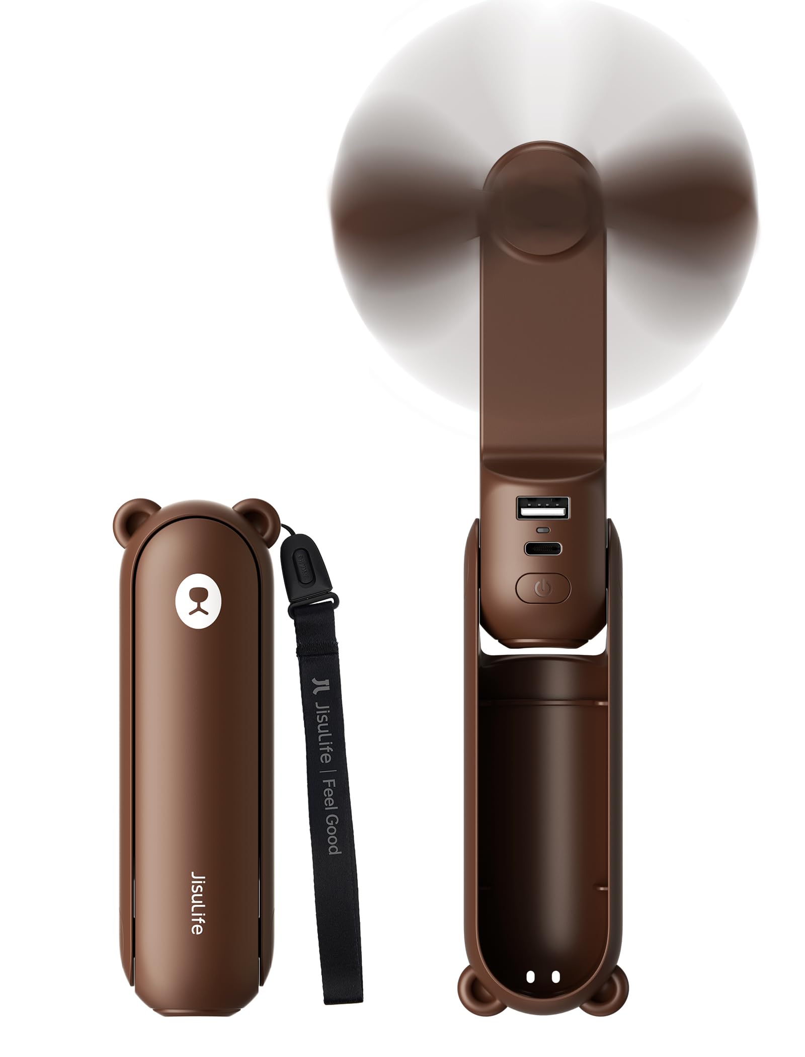 JISULIFE 3 IN 1 Portable Fan with Power Bank & Flashlight Featured