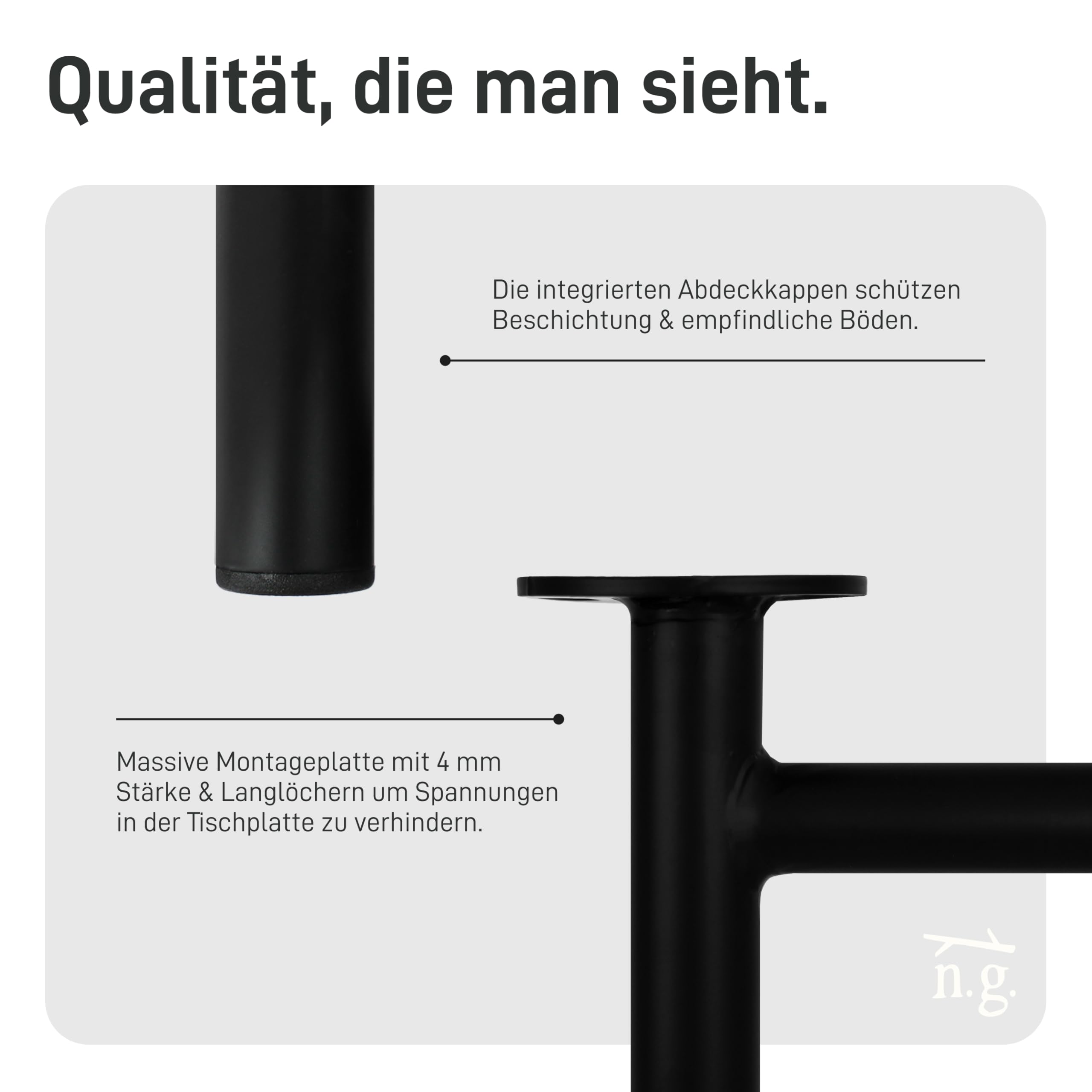 Natural Goods Berlin 2X Tischgestell FOLD - Schwerlast Tischbeine Metall Schwarz - Klappböcke DIY Tischfüße 800 x 720 mm - Schreibtischbeine Tischkufen Stabil - Outdoor Unterstellböcke Wetterfest