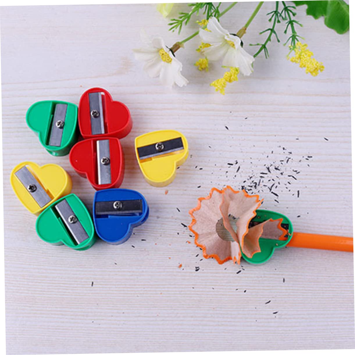 OSALADI 4 Set Temperamatite Manuale Per Design E Resistente Temperamatite Portatile Sicuro Per Scuola E 40 Pezzi * 4