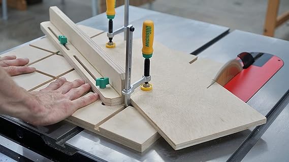 MICROJIG Matchfit DVC-1177K2+MB-050-025ST Dovetail Clamp Pro (1/2 Shank) With 1/4 Straight Relief Router Bit Upshear (1/2 Shank) Bundle | Sg-133, MB-050-0514 1/2 14 Degree Dovetail Bit) Plus MB-050-025st 1/4 Relief Bit