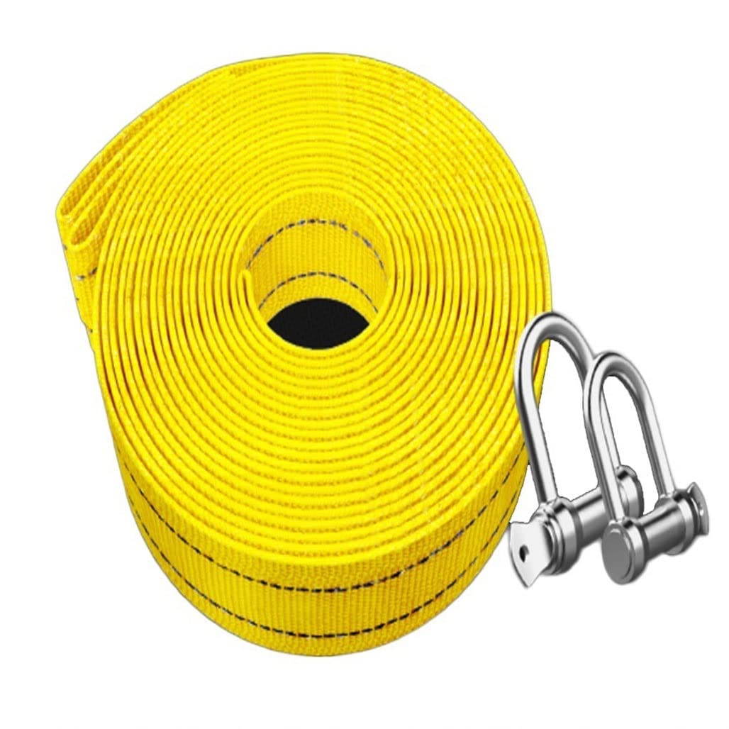 Cuerda De Remolque para Trabajo Pesado Resistencia Cabrestante Correa De Arranque Recuperación De Carretera Remolque Recupere(10m)