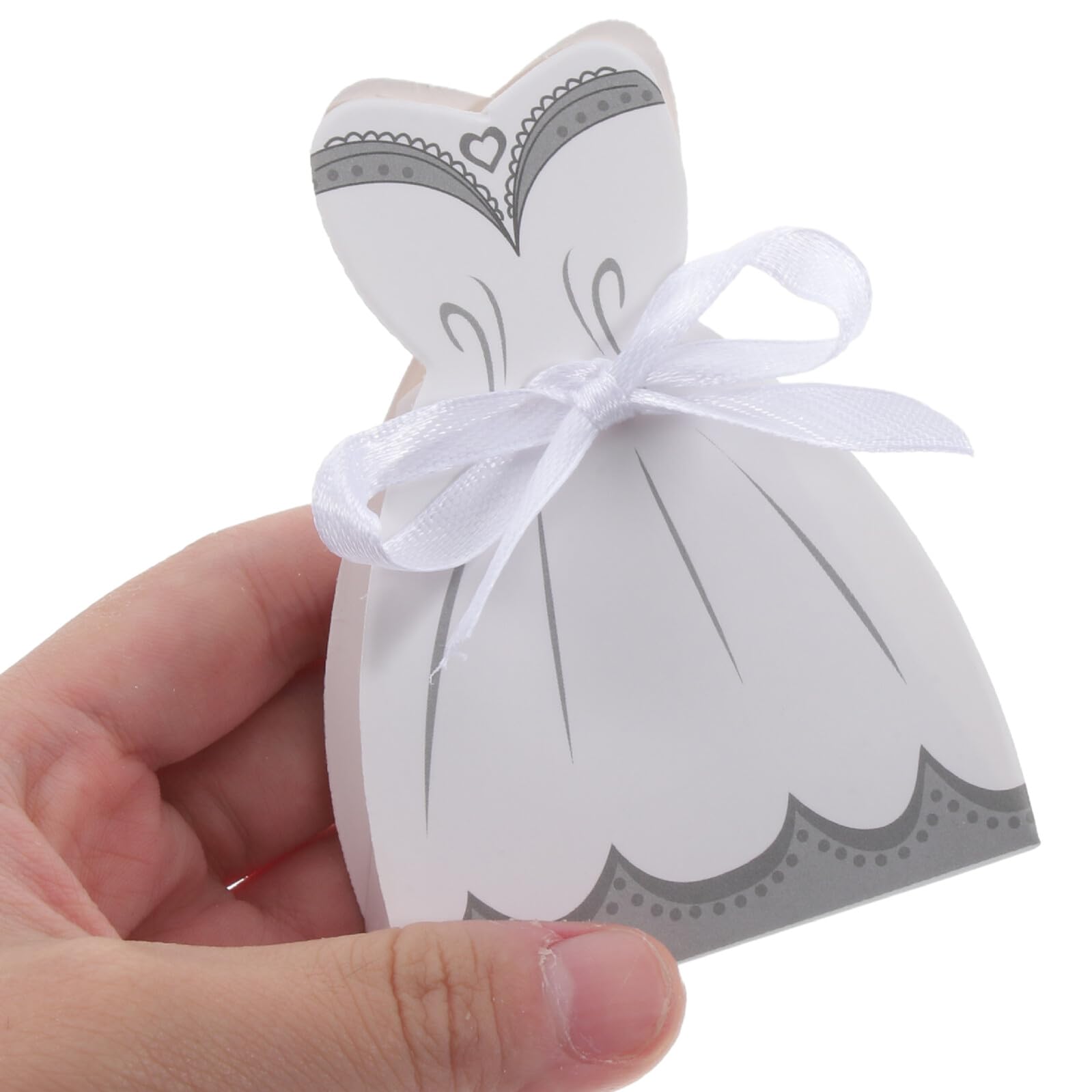 COHEALI 100 Scatole Regalo Matrimonio in Carta Nastrino di Seta, Leggere ed Eleganti, Perfette per Bomboniere e Regali per Ospiti a Feste e Banchetti