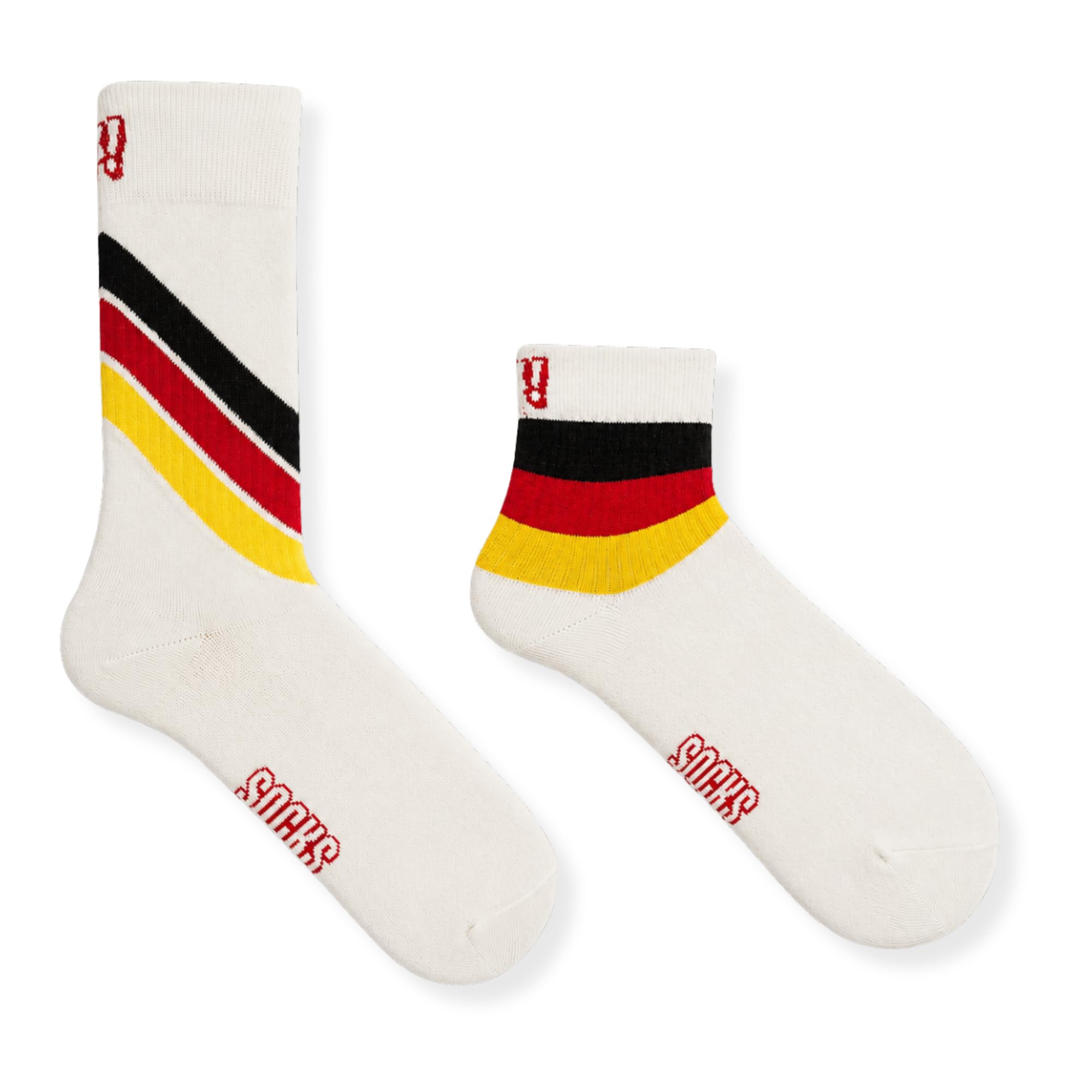 socksxpress Germany Fan Club Men’s Crew Socks | Football Striped Designs | Combed Cotton | Soft, Stretchy & Breathable | Officially Licensed | Pack of 2-picture-17
