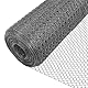 VOUNOT® Maschendrahtzaun Sechseckgeflecht, Drahtzaun Hasendraht Kaninchendraht Hühnerdraht, Maschenweite 25 mm, Höhe 100 cm, Länge 25 m, PVC-Beschichtet Grau