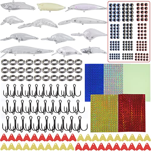 Leurres de pêche non peints kit DIY pour créer la couleur exacte qui manque à votre boîte