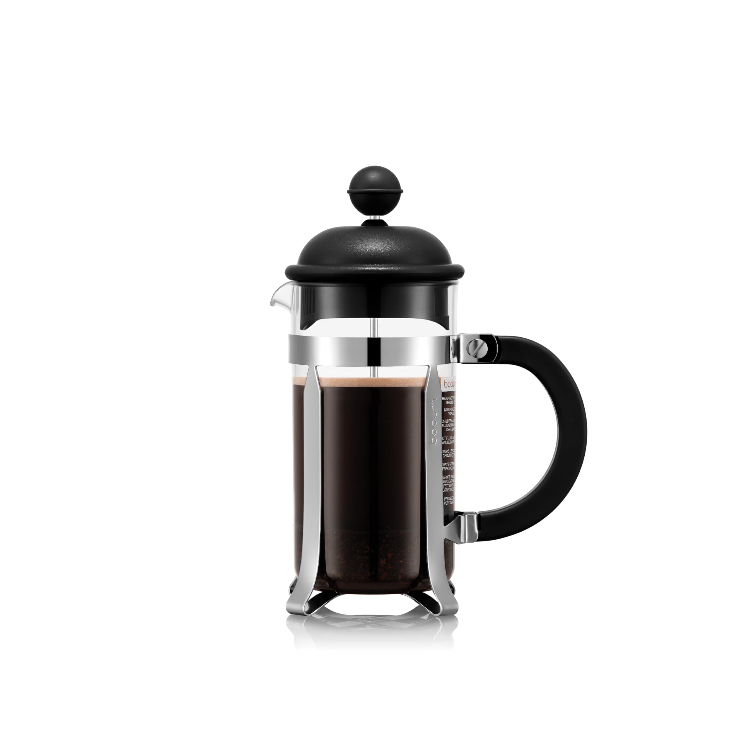 Bodum Black Caffettiera 350Ml, 3 Cups French Press Coffee Maker,