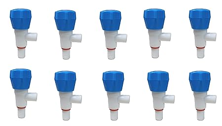 Droptech PVC Plastic Angle Cock/Valve for,Bathroom, Wash Basins Angle Valve- (Size-1/2