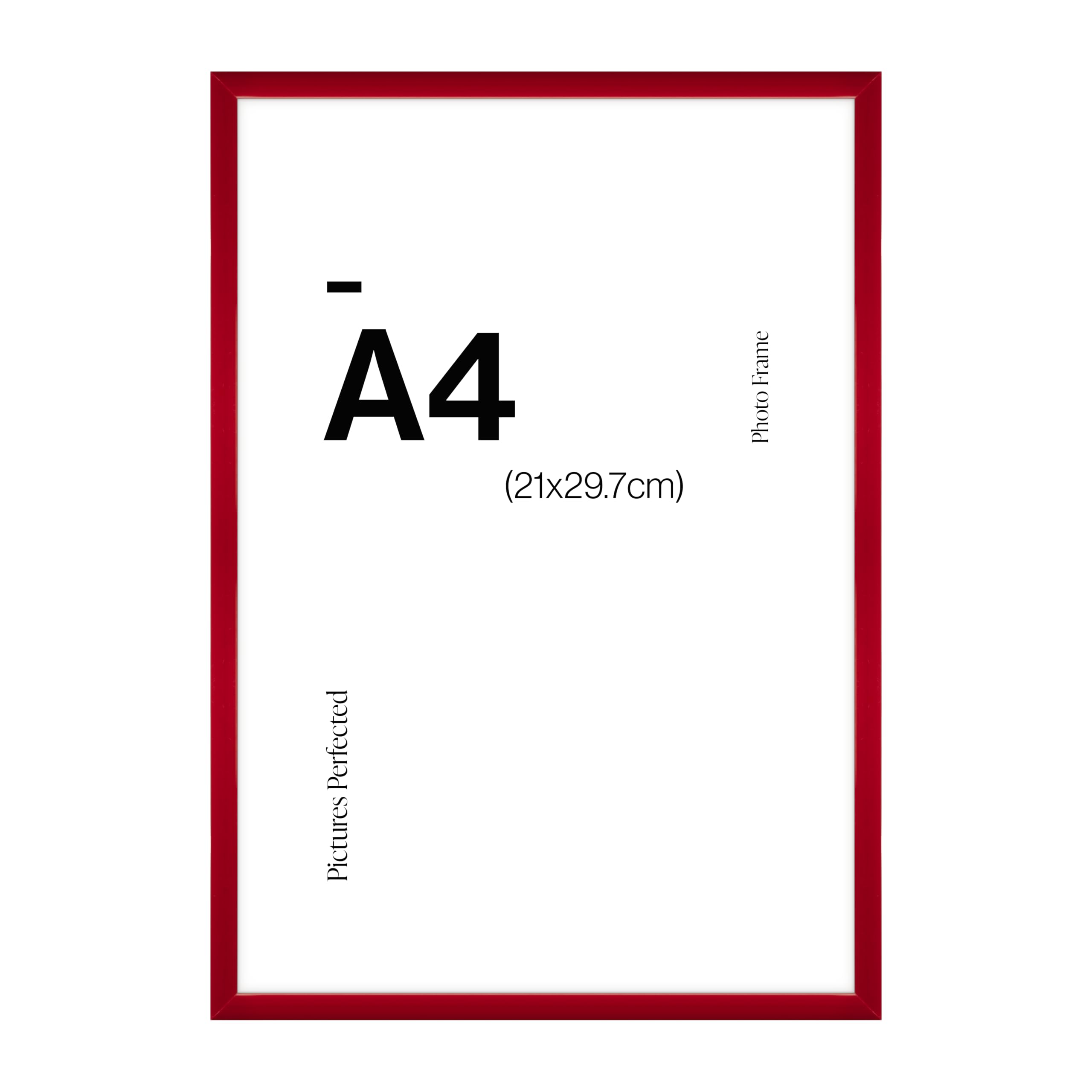 Modern Red A4 Photo Frame for A4 (21 x 29.7cm) Photos or Pictures