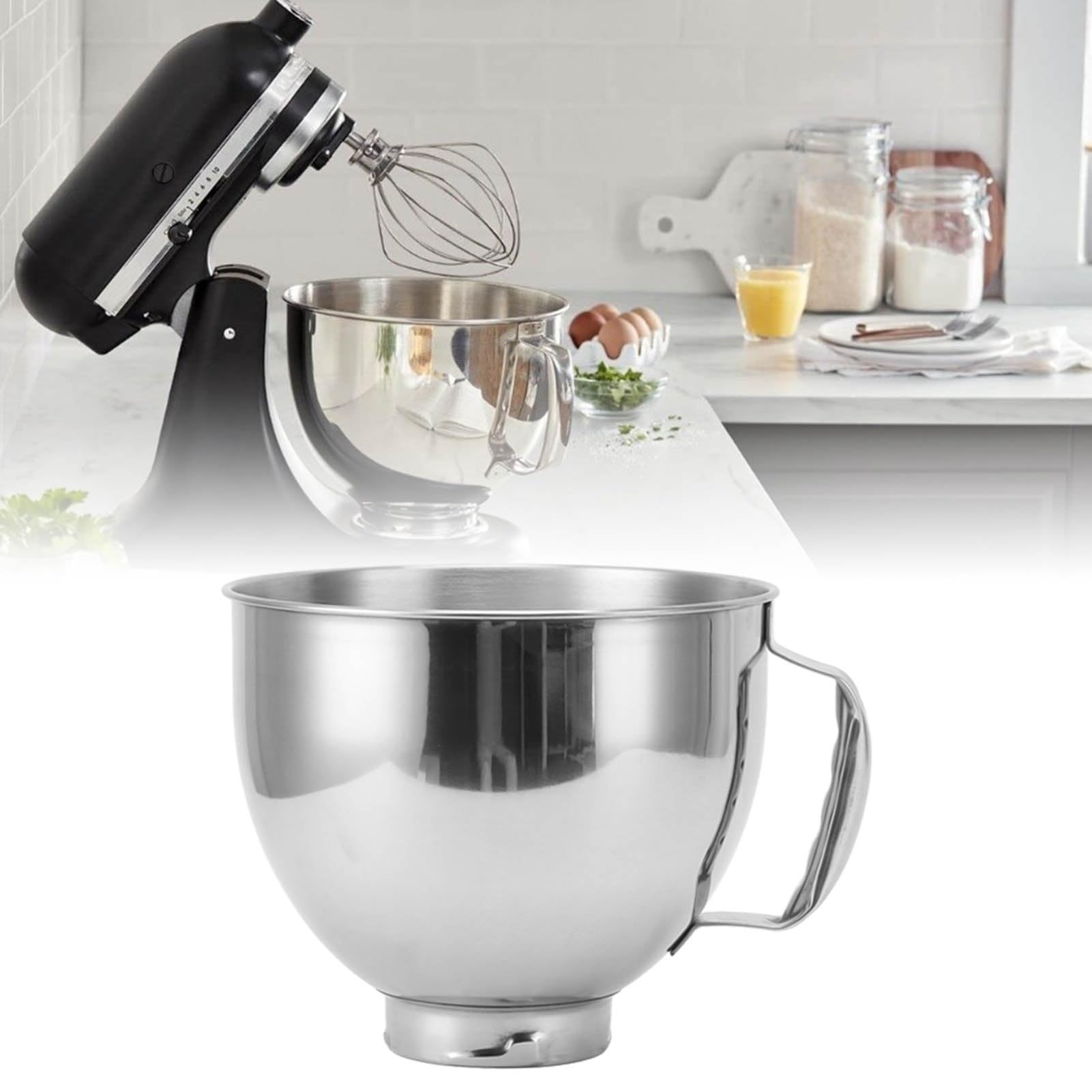 Miscelatore in acciaio inox per cucina Aiuto 4,5-5 Quart Stand Mixer, ciotola di miscelazione di ricambio
