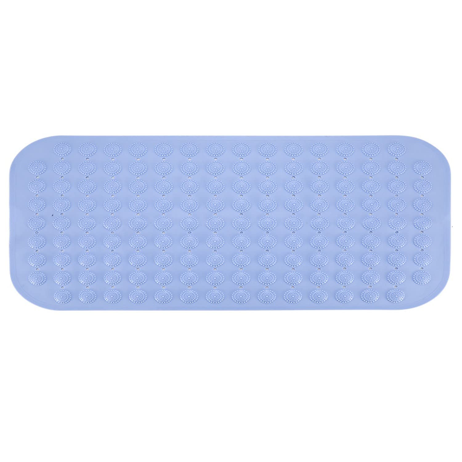Queenly Bath Mat - Large Non Slip Bathtub & Shower Mat - Extra Long 15.5 x 31.5 Inch Bathroom Mats for Tub Nonslip Anti Slip Bathmats (Dark Blue)