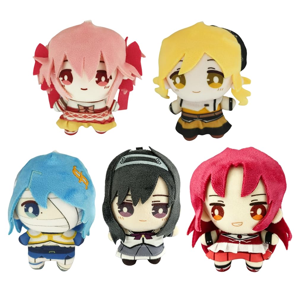 Zhongkaihua KanameMadoka Plüsch-Schlüsselanhänger, 10 cm, Anime, weiche gefüllte Figur, niedlicher Kawaii-Plüsch-Anhänger, Sammlerstück, Schreibtischdekoration, Geschenk