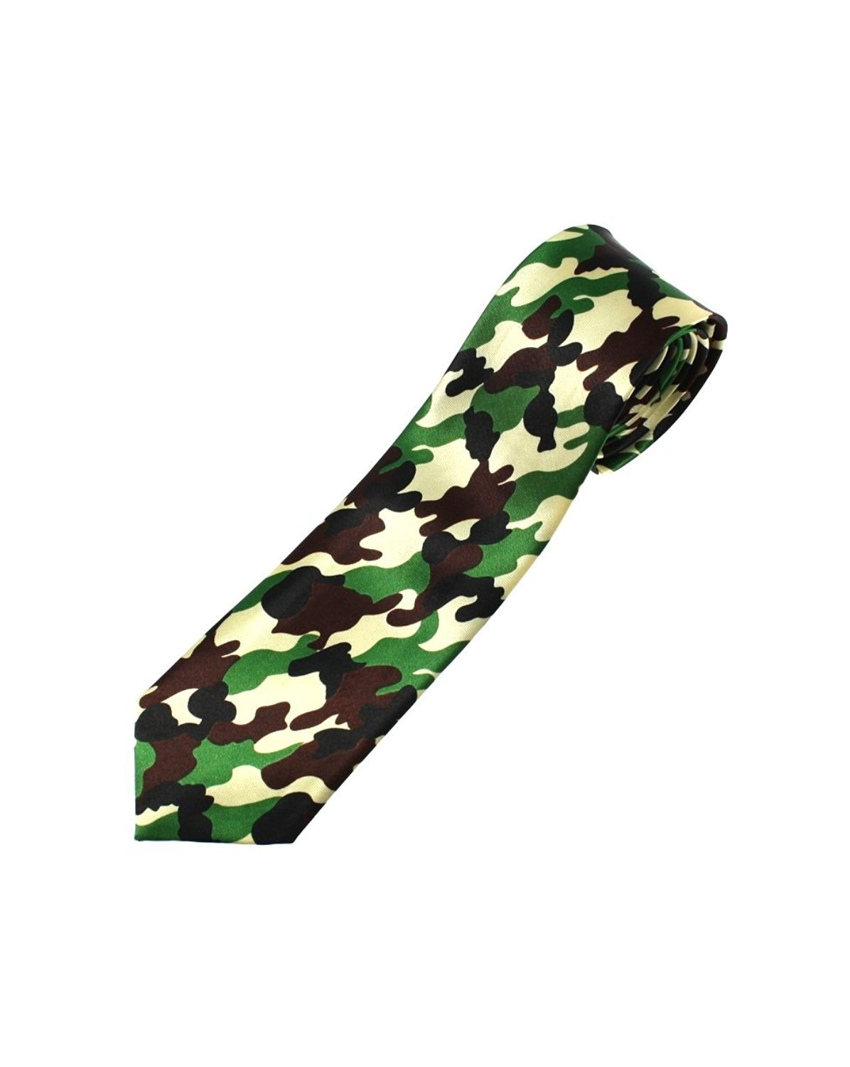 Zac's Alter Ego Camouflage Tie For Fancy Dress, Army Nights