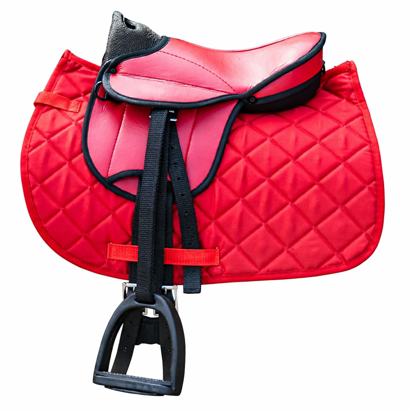 German Riding «My Little Pony» Set de silla de montar para Shetland, Rojo, 30.5 cm