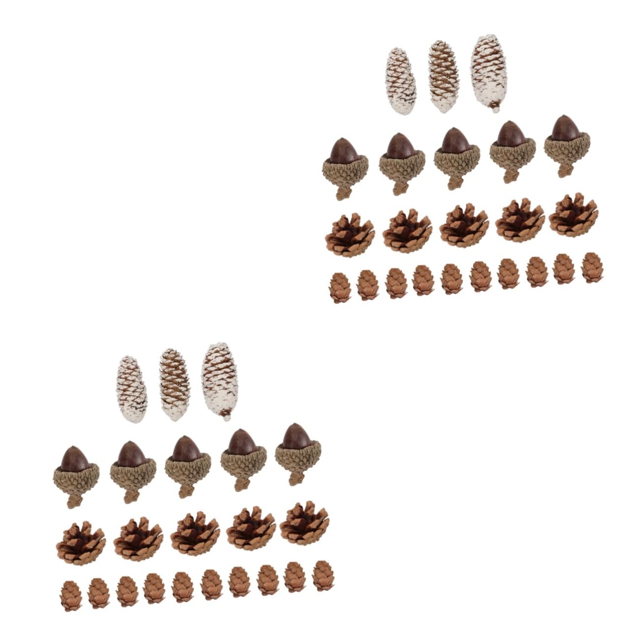 Abaodam 3 Set Decorazione Natalizia Fai Da Te Con Pigne Portacandele Con Lumino Riempitivo Per Vasi Natalizi Autunnali Decorazioni Per La Stanza Decorazioni Natalizie Per La 23 pezzi*3
