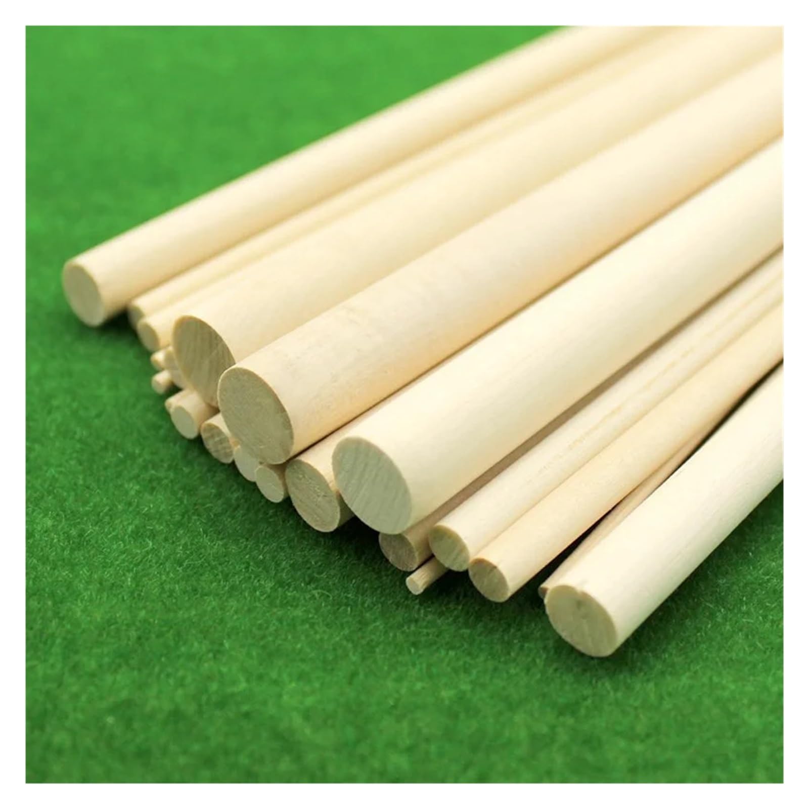 50 Uds. Palitos De Madera For Manualidades, Palitos De Madera A Granel For Manualidades, Palitos De Madera For Manualidades para proyectos de Bricolaje, Arte y Manualidades(200MM_6MM)