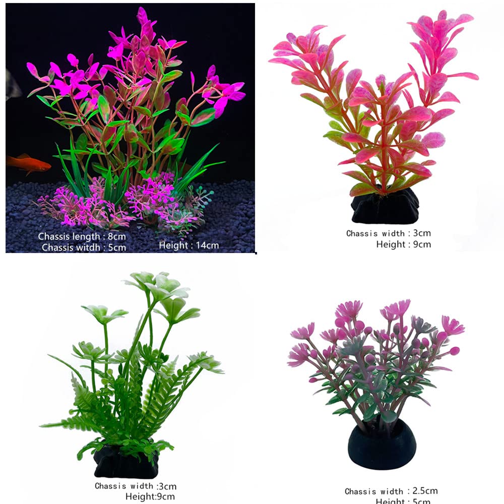 人工水草セット 多様な色と形 人工水草セット 人工プランツ ペット用品