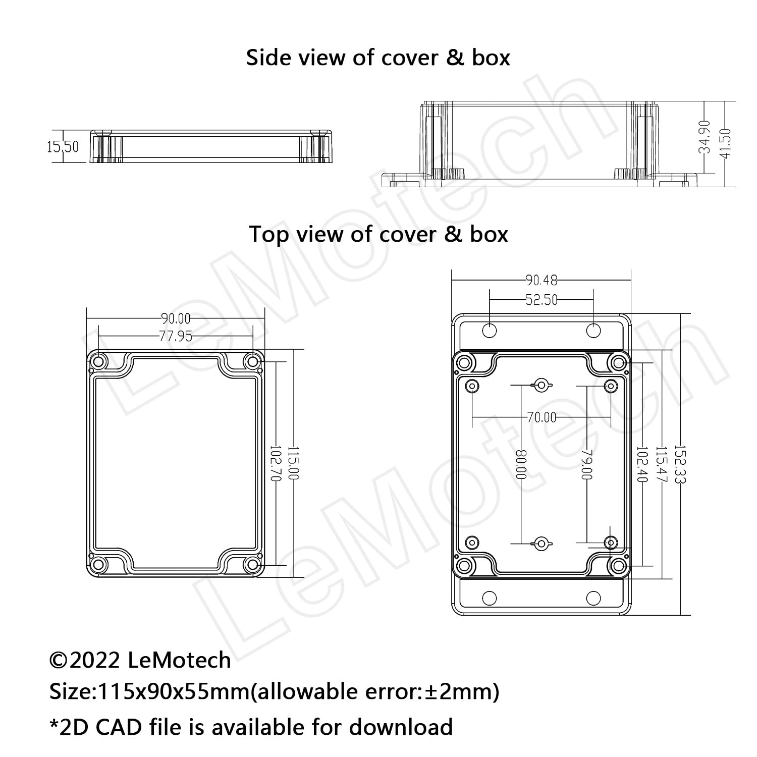 Waterproof Electrical Junction Box - IP65 Enclosure -8