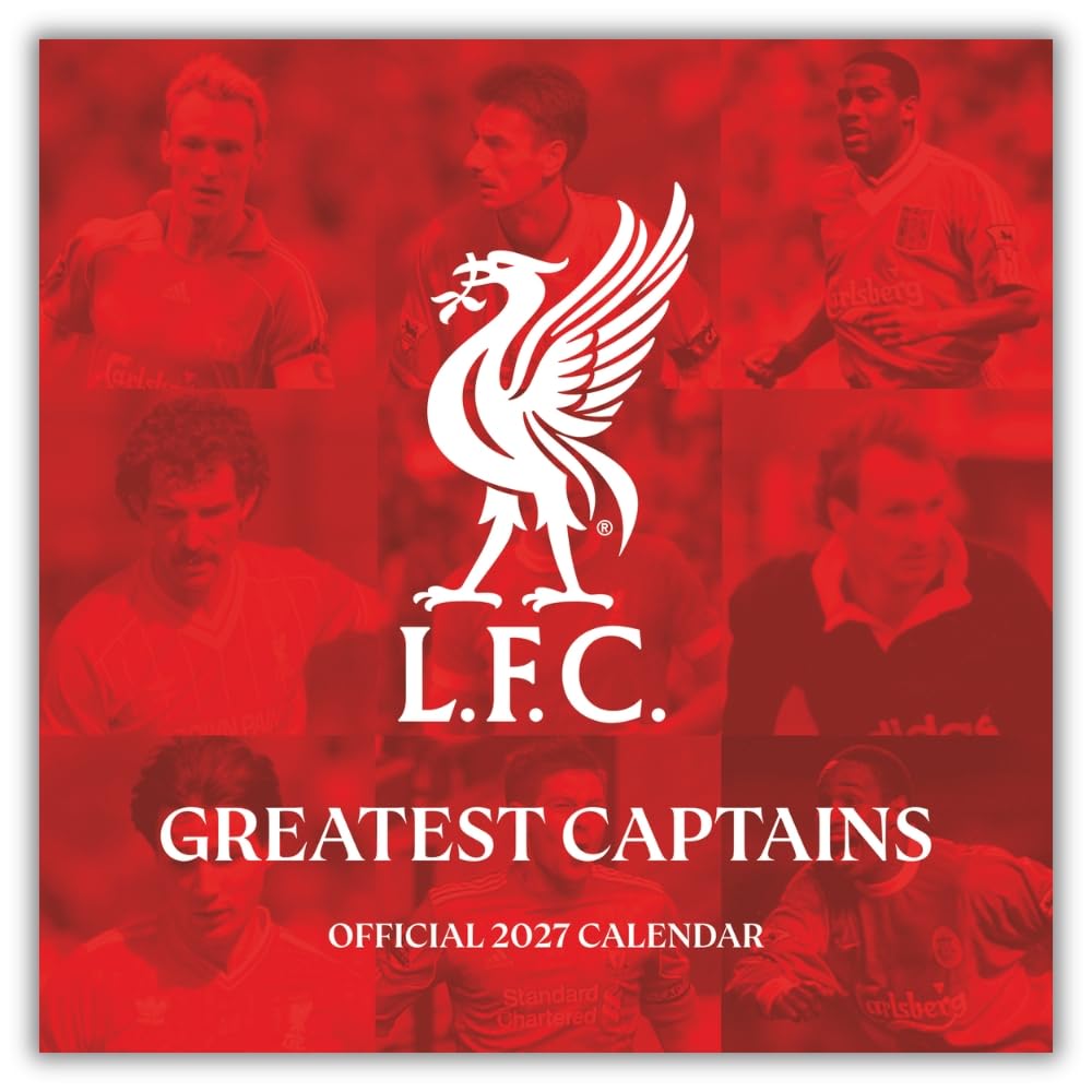 Liverpool FC Greatest Captains Matches Calendar 2027, Wall Calendars, Gift