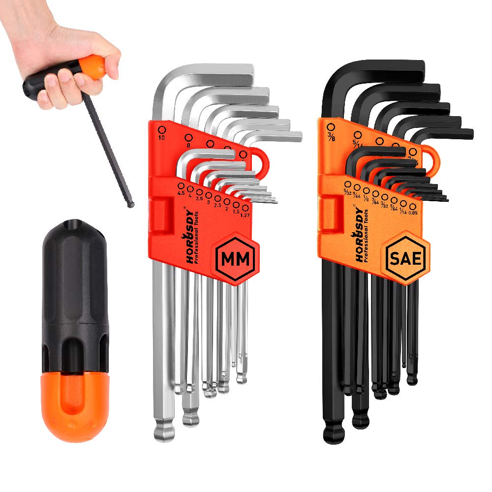 Buy HORUSDY Allen Wrench Set, Hex Key Set Long Arm Ball End Hex Wrench