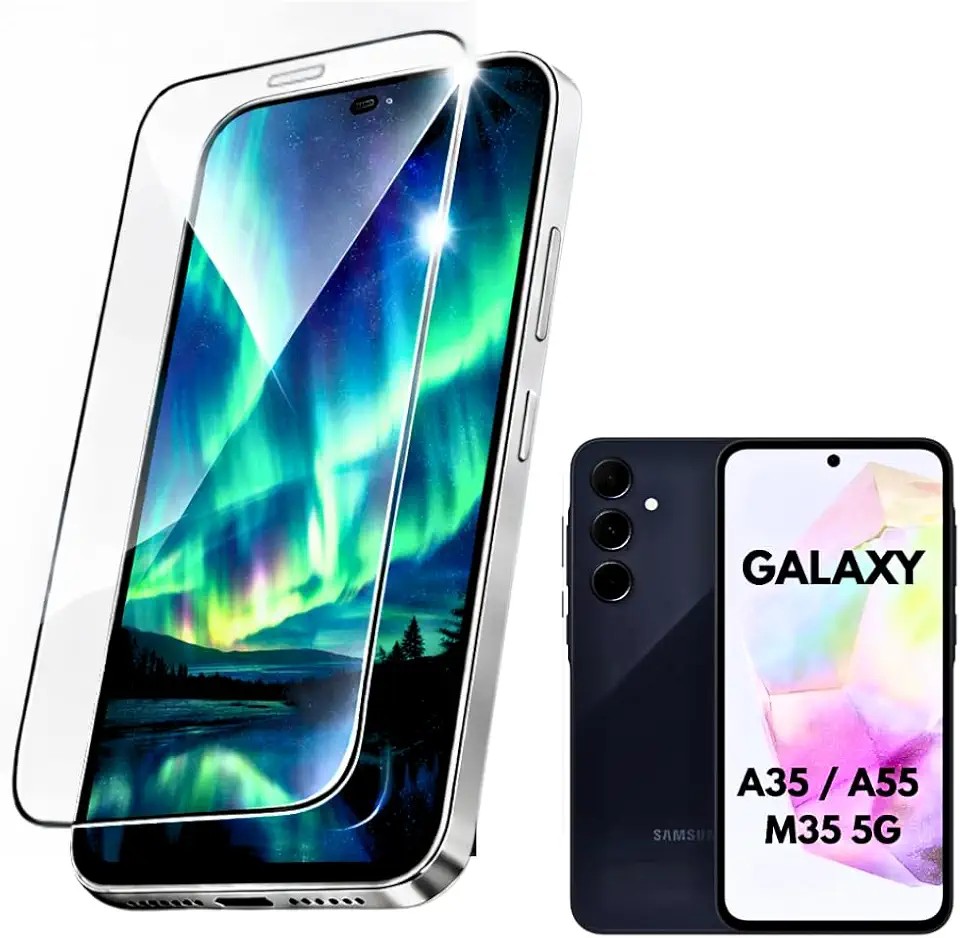 Película VIDRO 3D GALAXY A35 5G / A55 5G / M35 5G,Proteção Total e Anti-Riscos