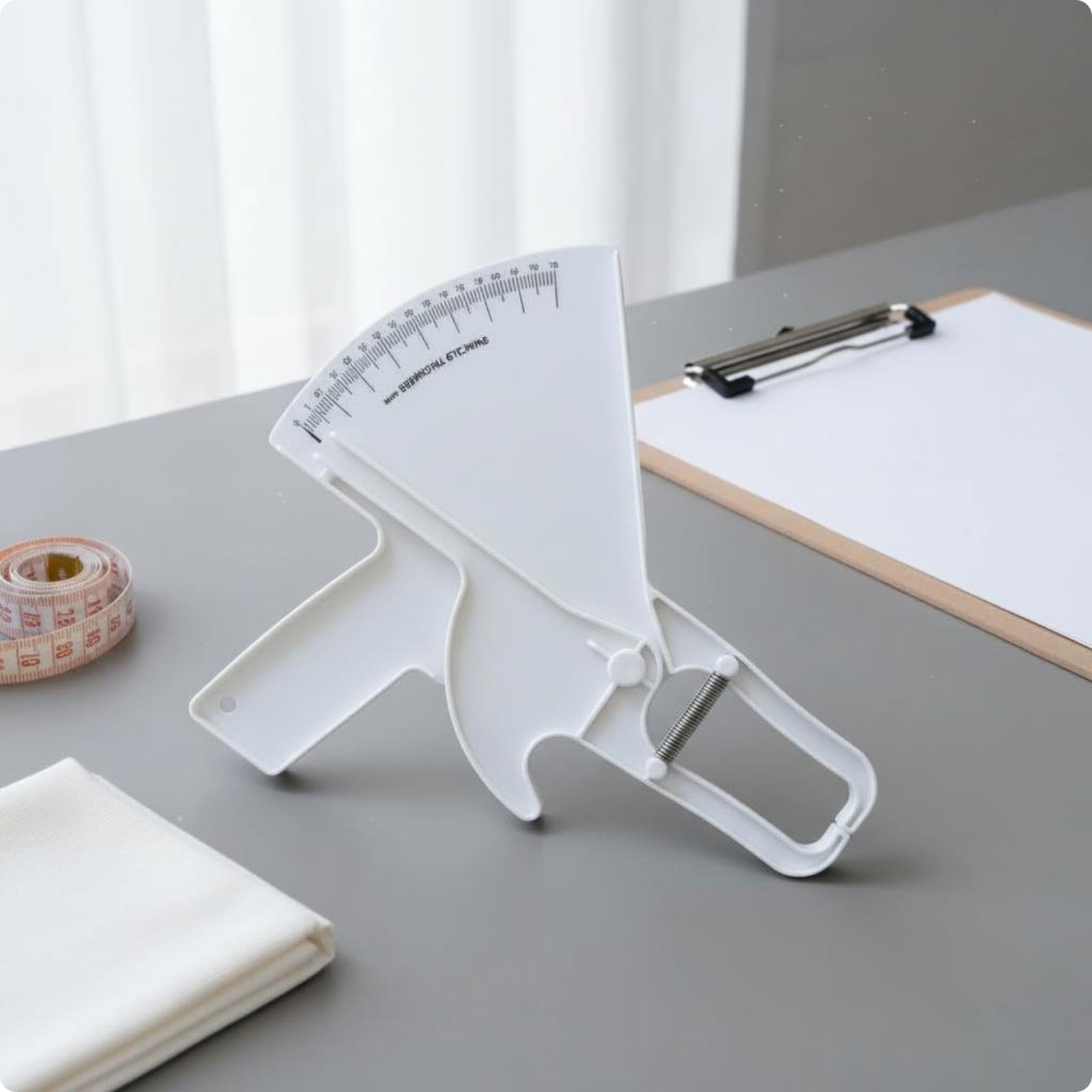 Sharplace Pinza Adipometrica a 5 Pezzi per La Misurazione Delle Pliche Cutanee, Composizione Corporea, Calibro Manuale, a Molla, Apertura Controllata, Vis, 4 pezzi