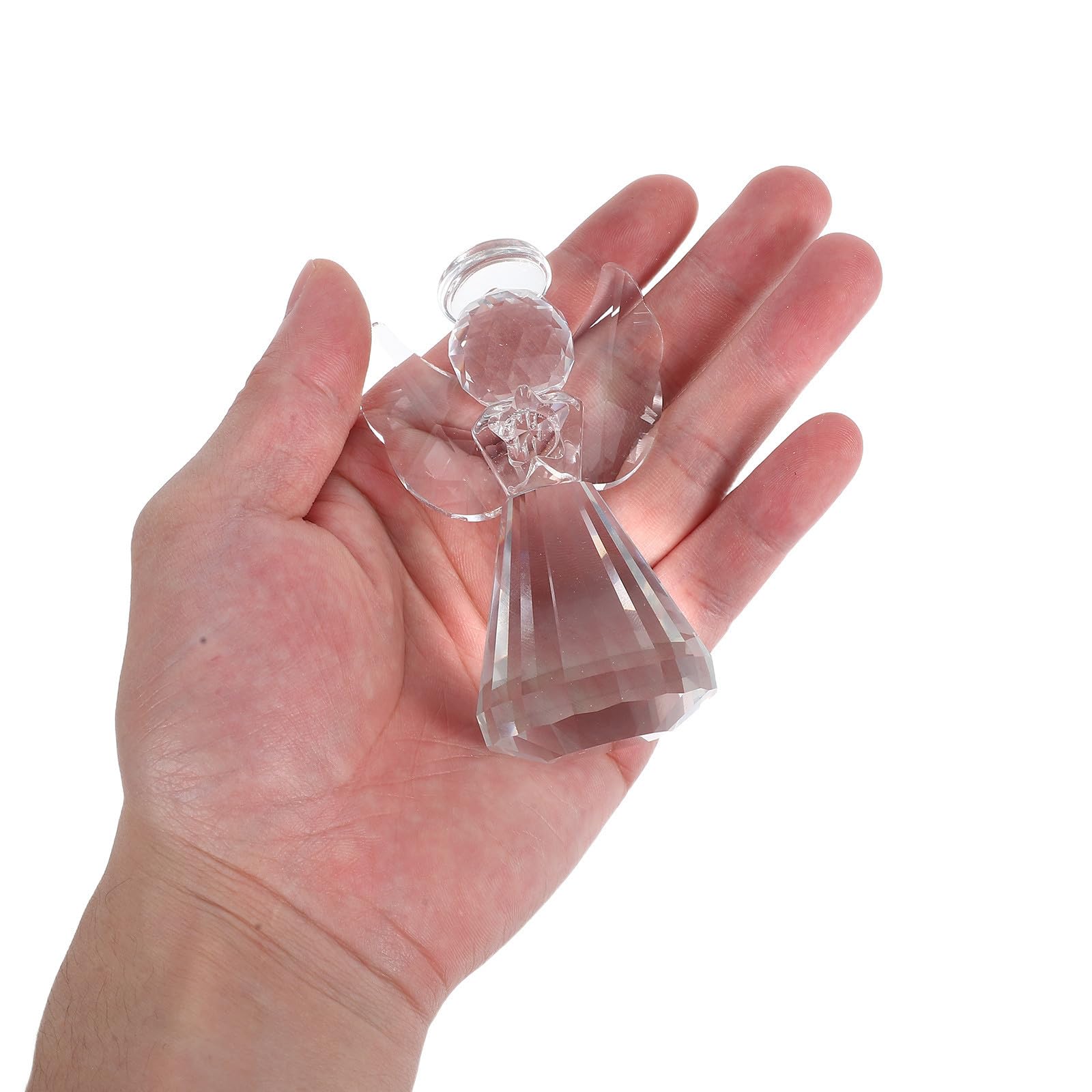 Toyvian 8 Piezas Figura Decorativa de Ángel de Cristal para Hogar y