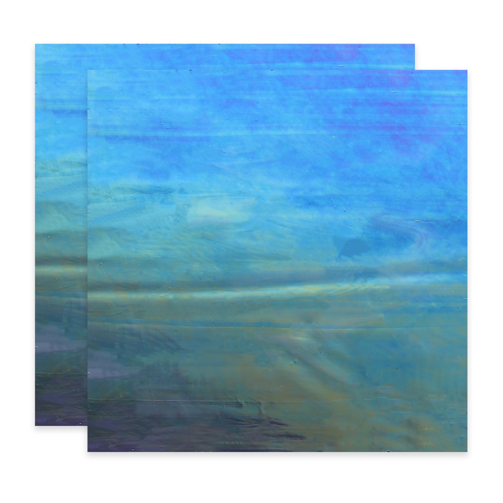 PATIKIL 4 x 4 Inch Transparent Stained Glass Sheets