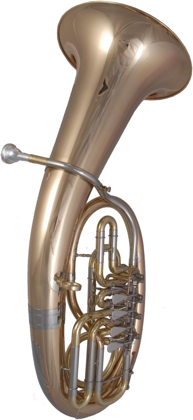 THG-276 Baryton impérial B (4 valves rotatives) en laiton doré avec mallette
