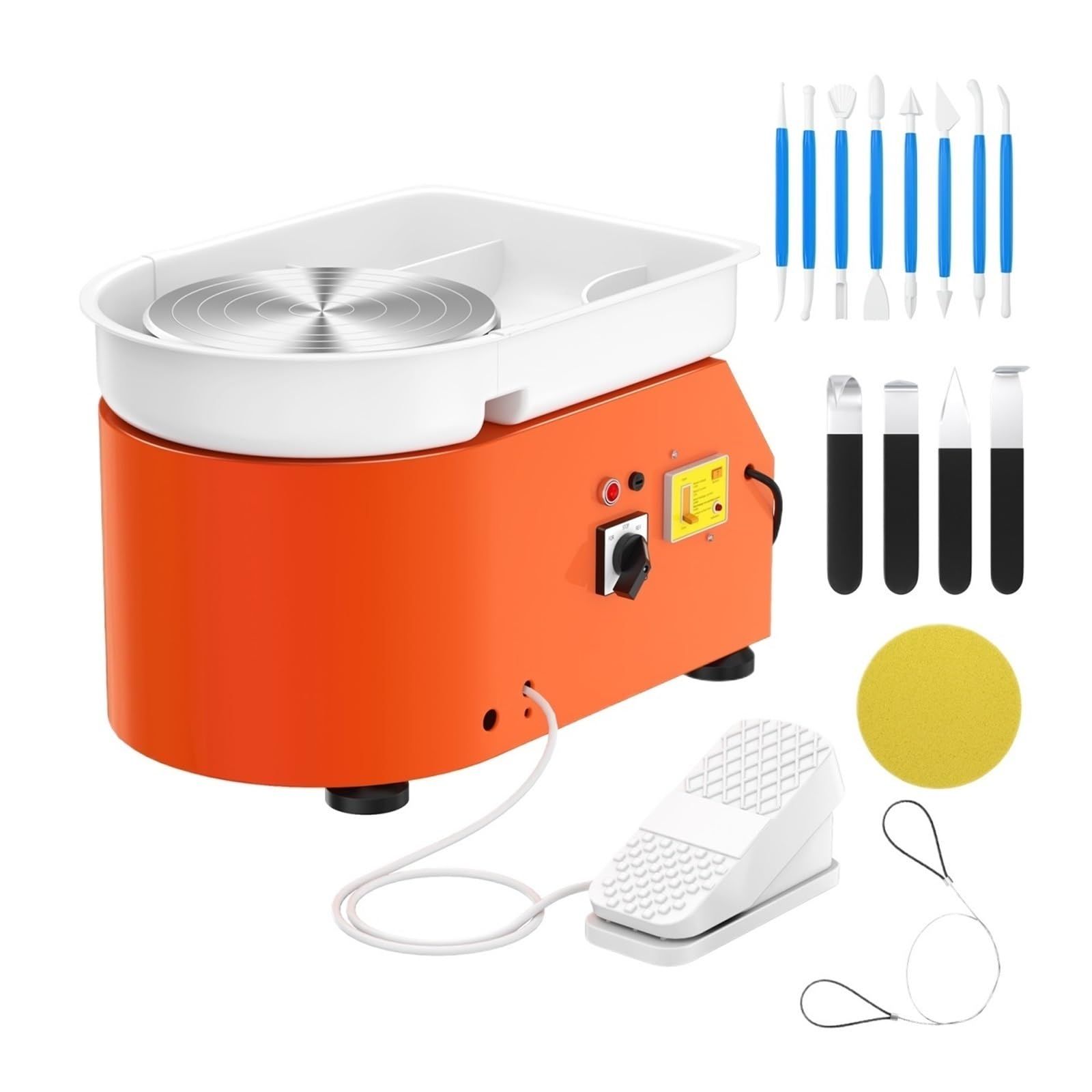 Máquina Eléctrica De Cerámica 350 W Y 25 Cm Con Plato Giratorio Disco 14 Herramientas For Bricolaje Bien