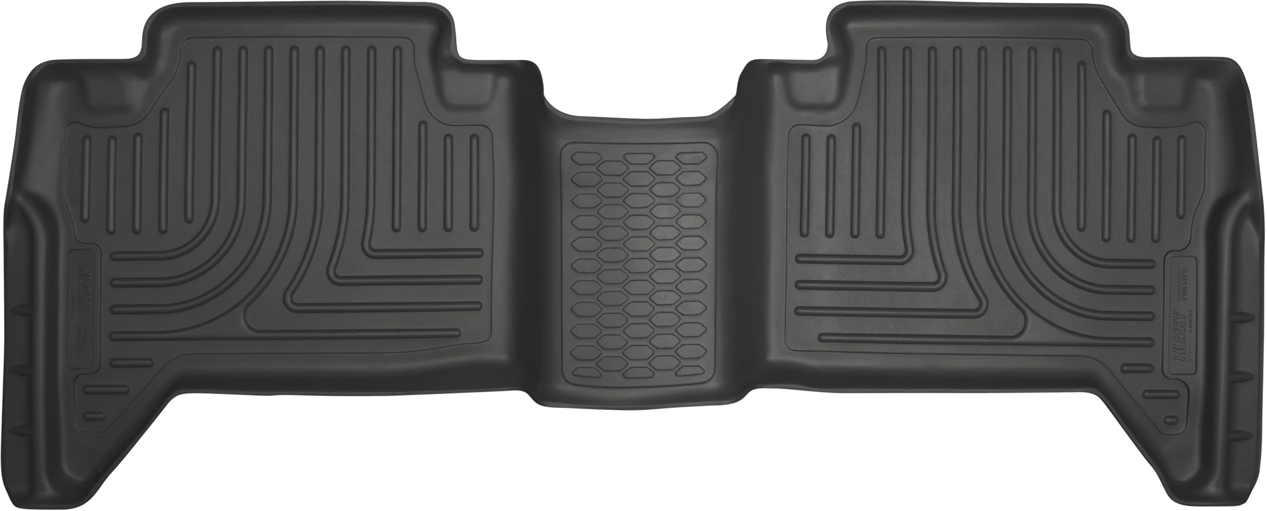 Husky Liners Weatherbeater Floor Mats | Fits 2005-2015 Toyota Tacoma, Double CAB ONLY | 2nd Row, 1-pc Black - 19641