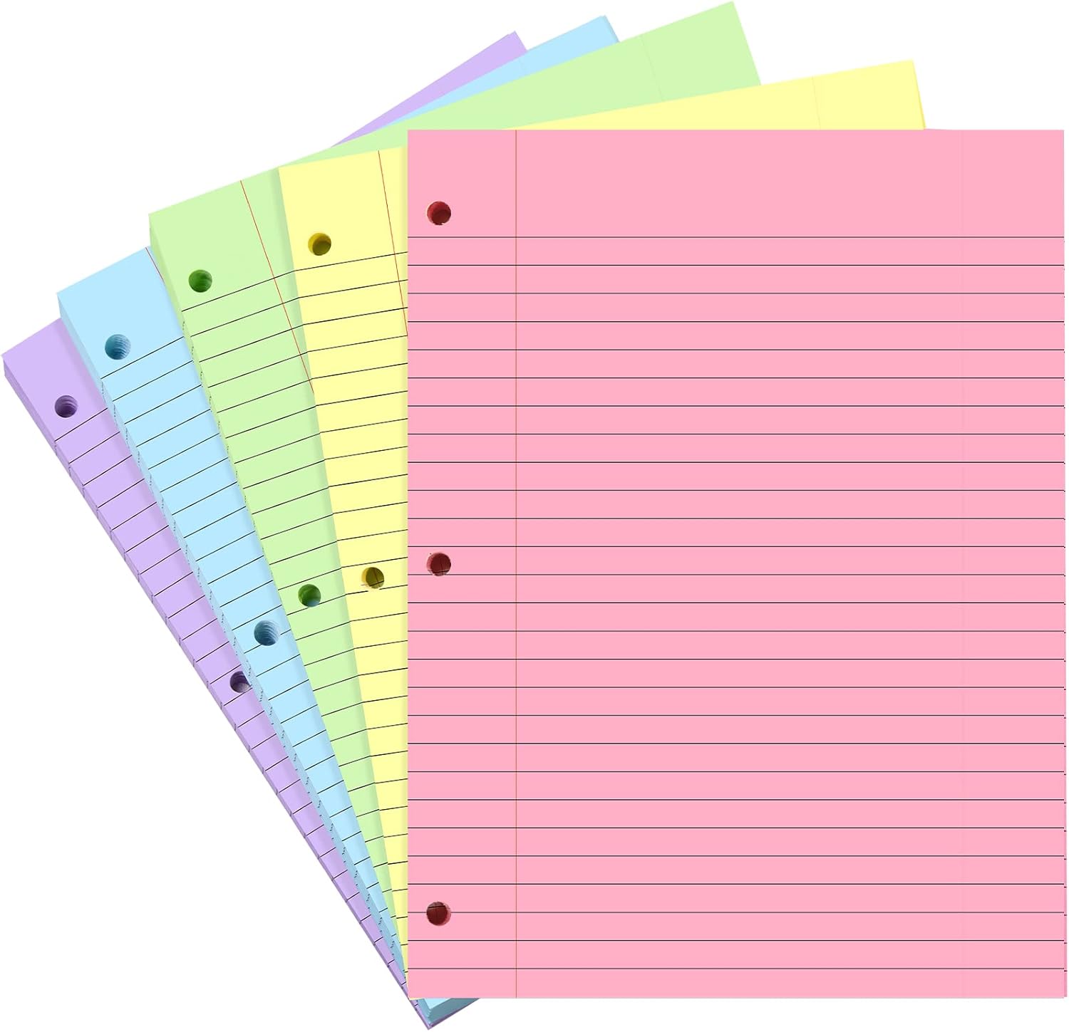 Koogel Loose Leaf Paper, 500 Sheets College Ruled Lined