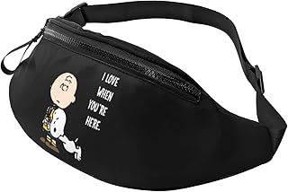 ウエストポーチ 軽量 スヌーピー チャーリーブラウン ウエストバッグ 3way 斜めがけ ワンショルダー 大容量 耐摩擦 多機能 イヤホンホール付き 男女兼用 旅行 通学 バイク アウトドア ランニング 腰ポーチ