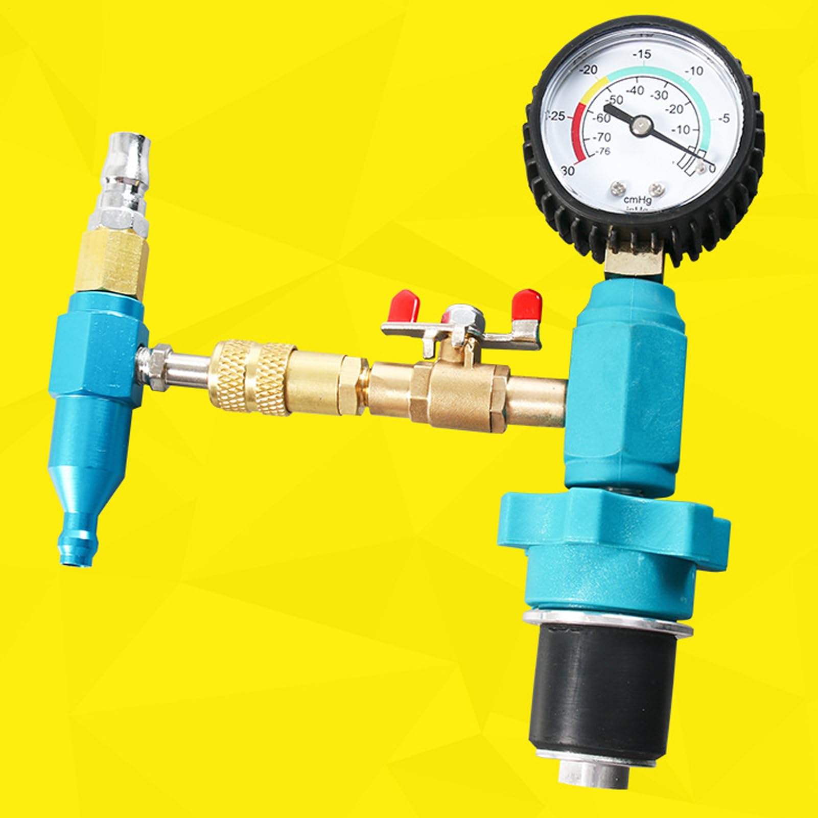 Strumento di riempimento sottovuoto del raffreddamento, kit di riempimento | del liquido refrigerante, riempitivo antigelo pneumatico per auto, 7 pezzi