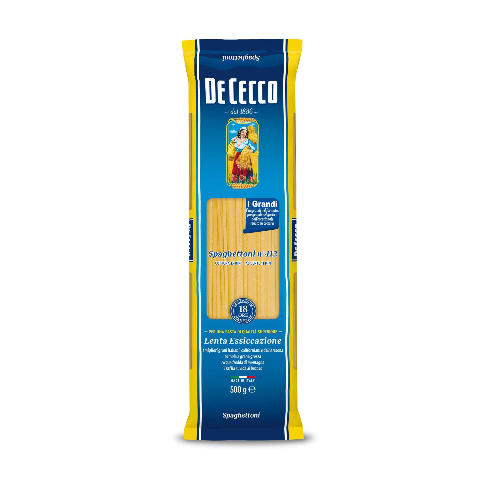 6X DE CECCO SPAGHETTONI (6 PACCHI DA 500gr) 3kg