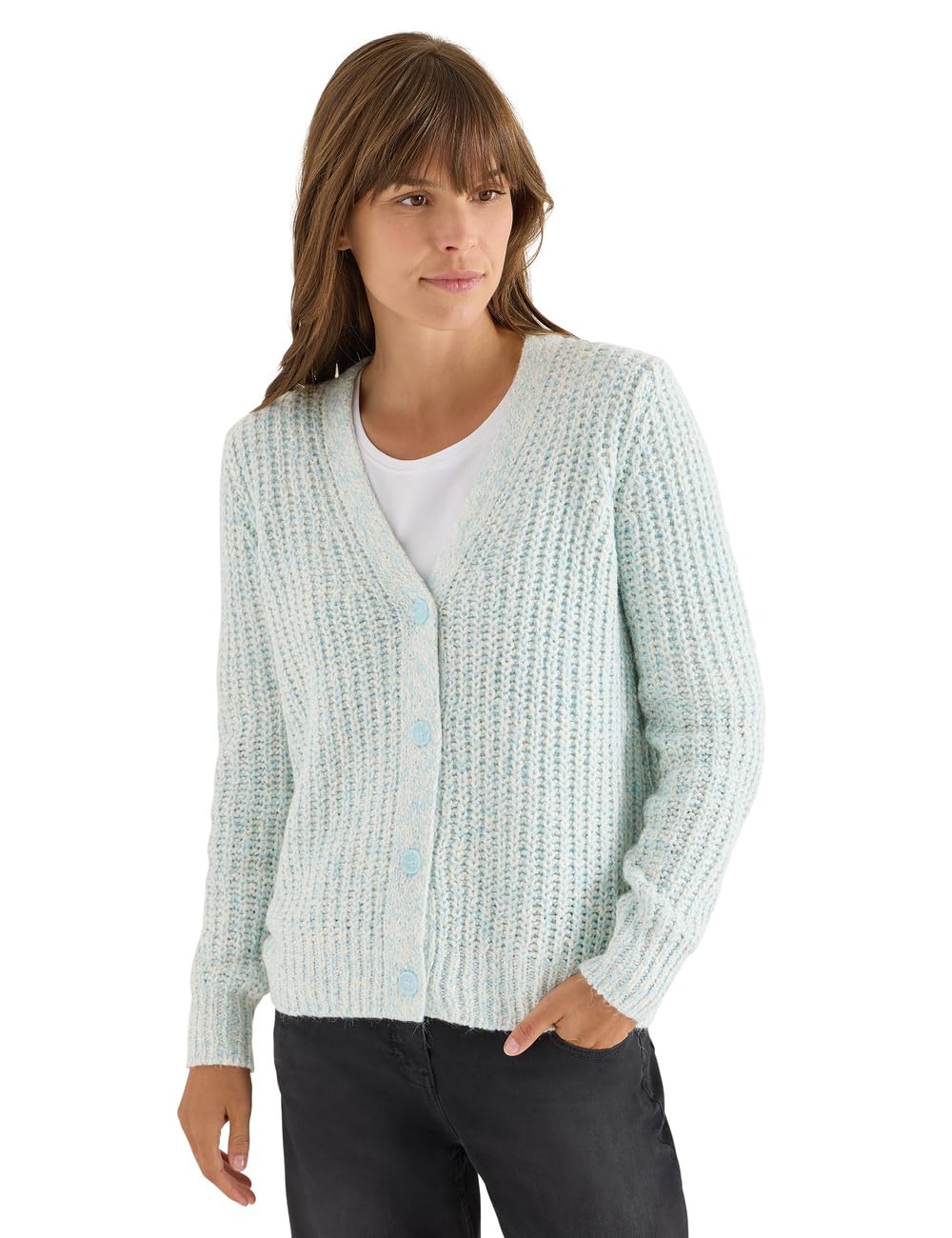 Cecil Damen Two Tone Cardigan
