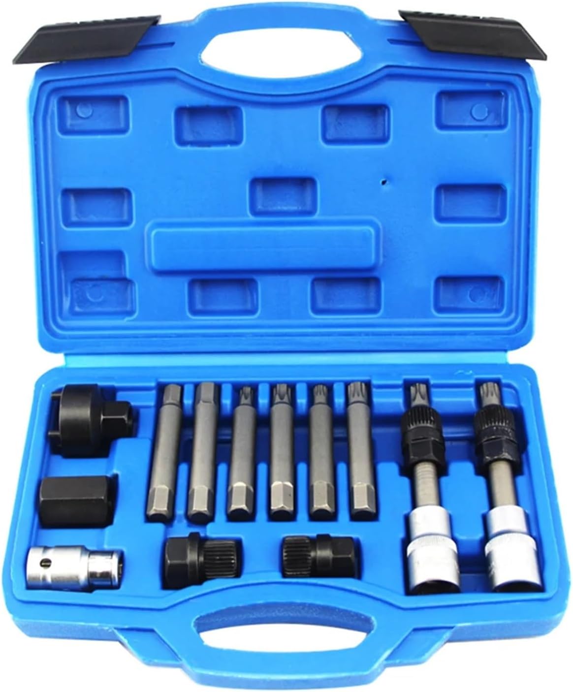 13Pcs Alternator Freewheel Pulley Removal Engine Auto Tool Set Compatible with Mercedes Benz BMW