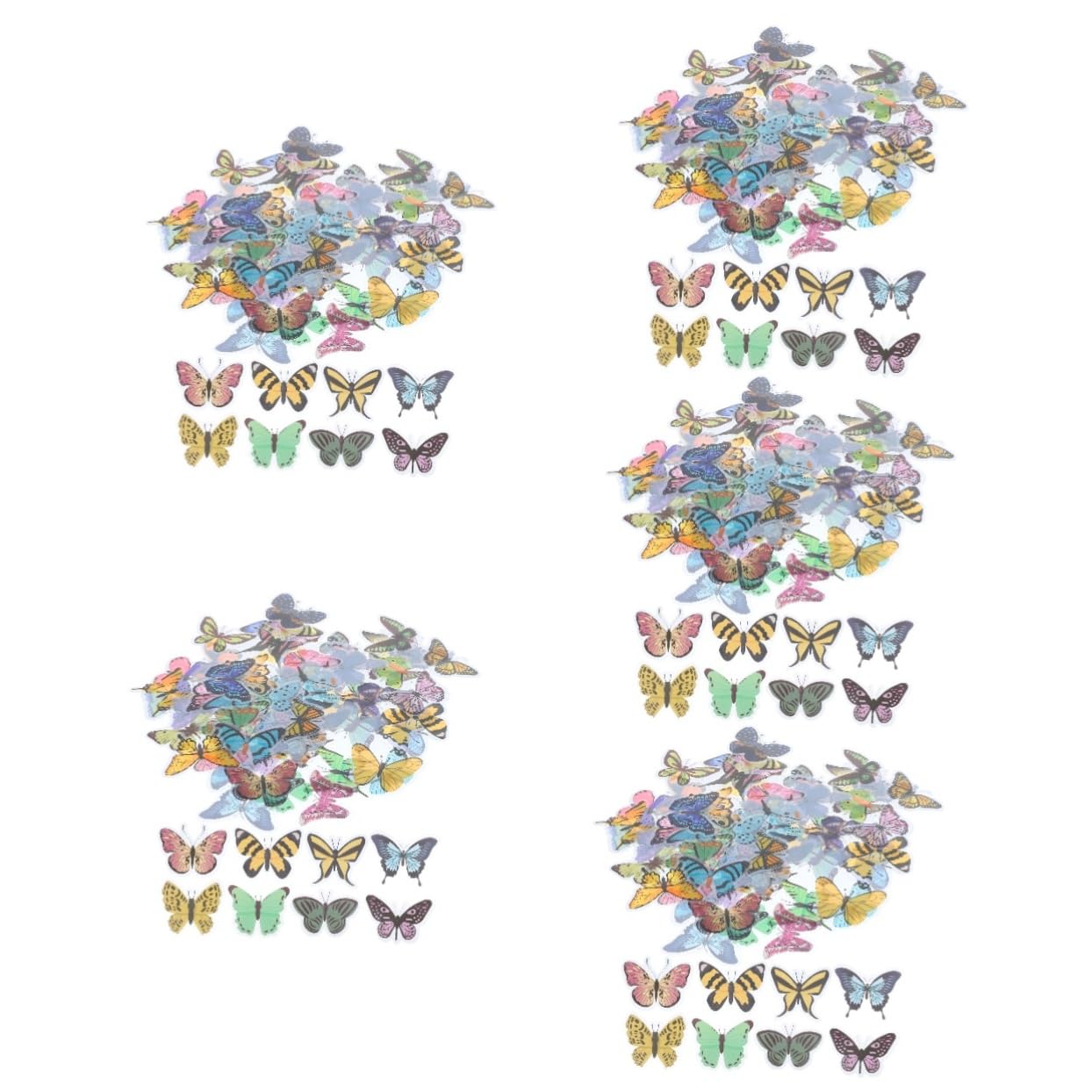 Autocollants de scrapbooking en PET : 20 lots de stickers élégants