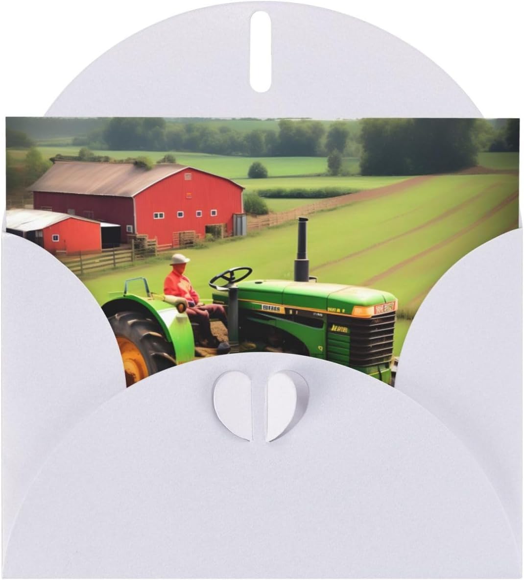 Tractor Farm Pattern Print Thank You Card With Envelopes,Greeting Card ...